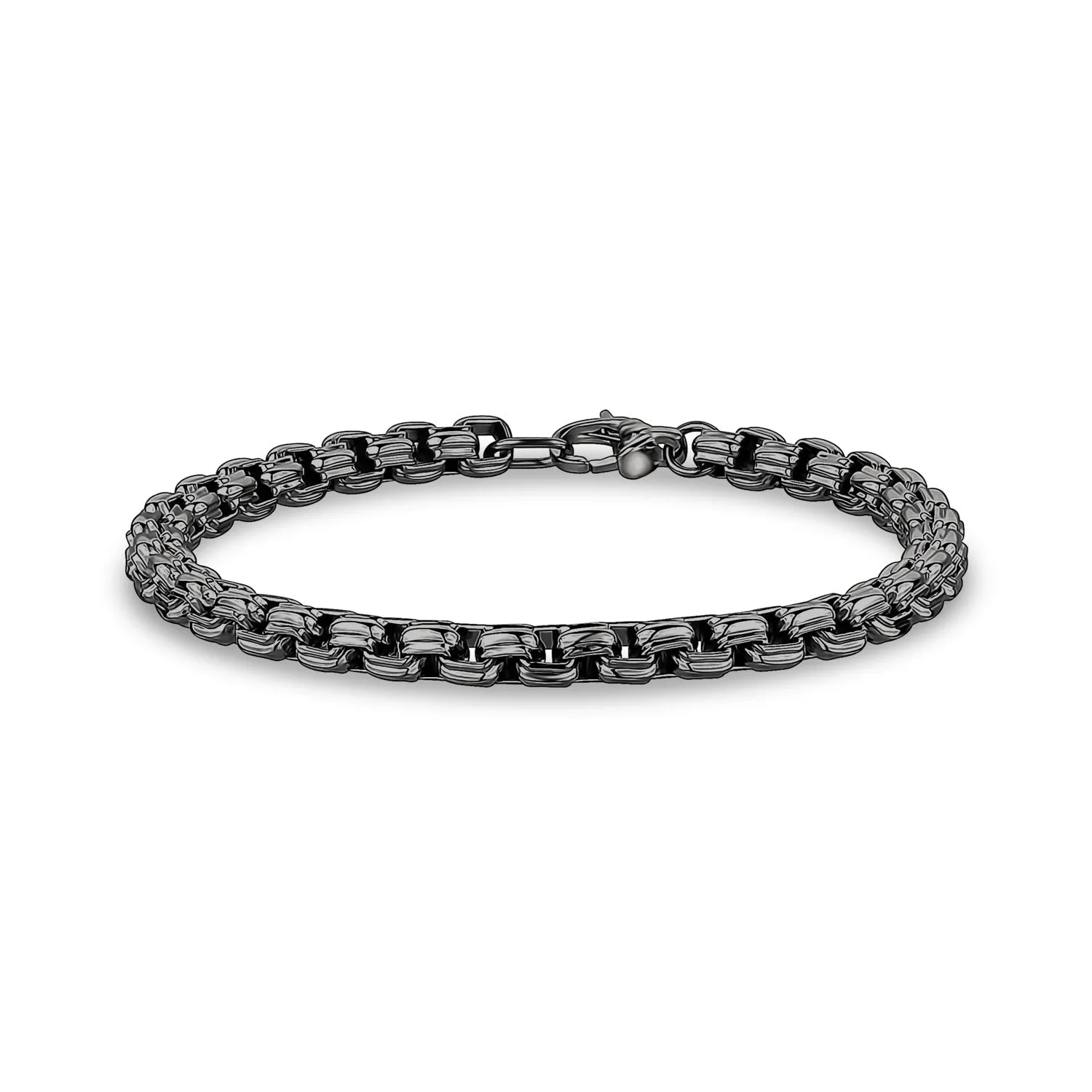 6mm Round Box Designed Link Bracelet