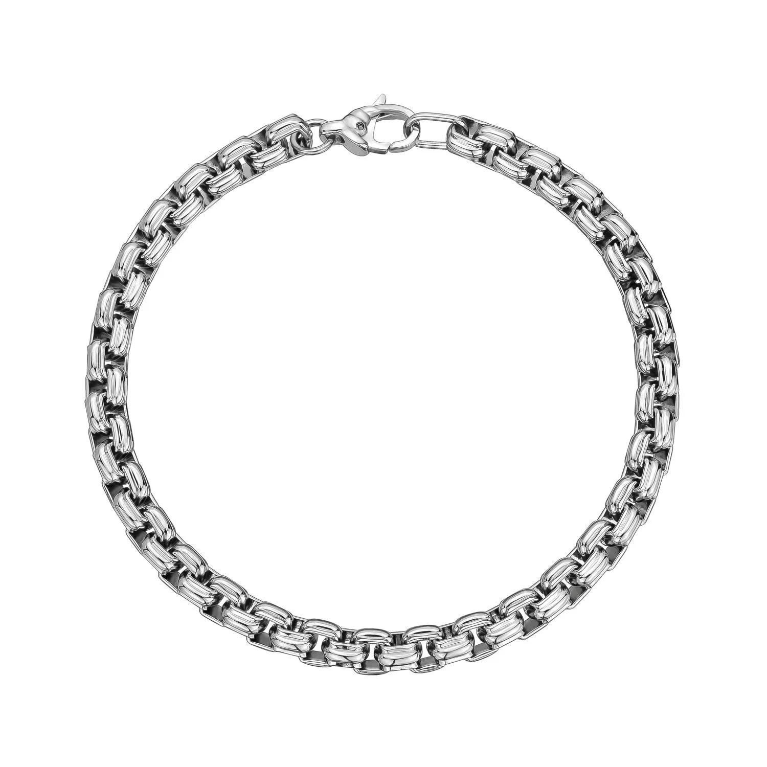 6mm Round Box Designed Link Bracelet