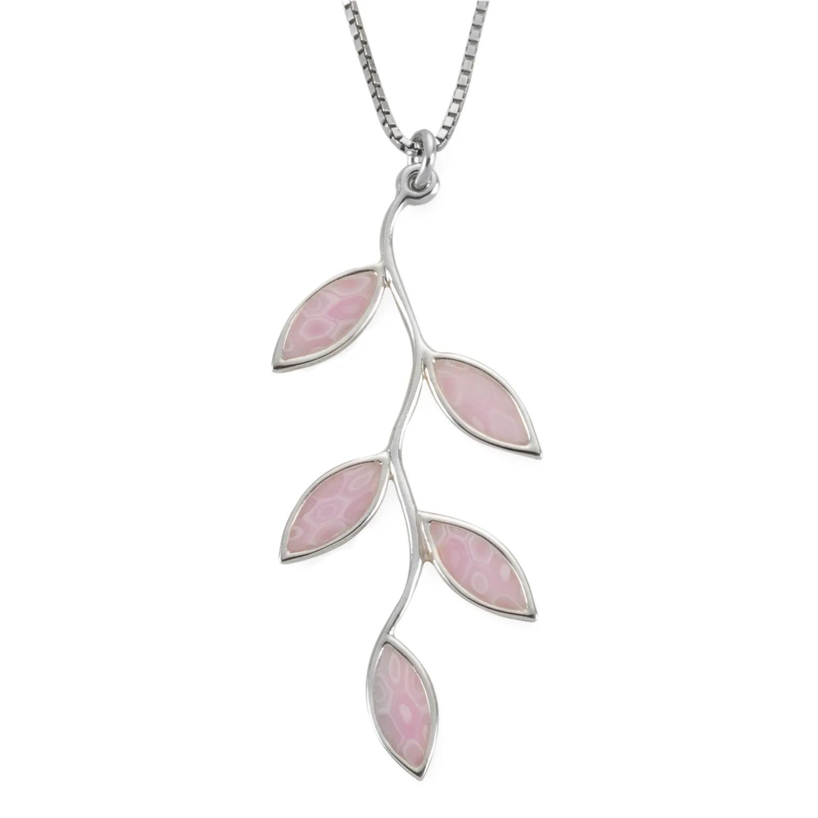 925 Sterling Silver Olive Leaf Necklace Pendant