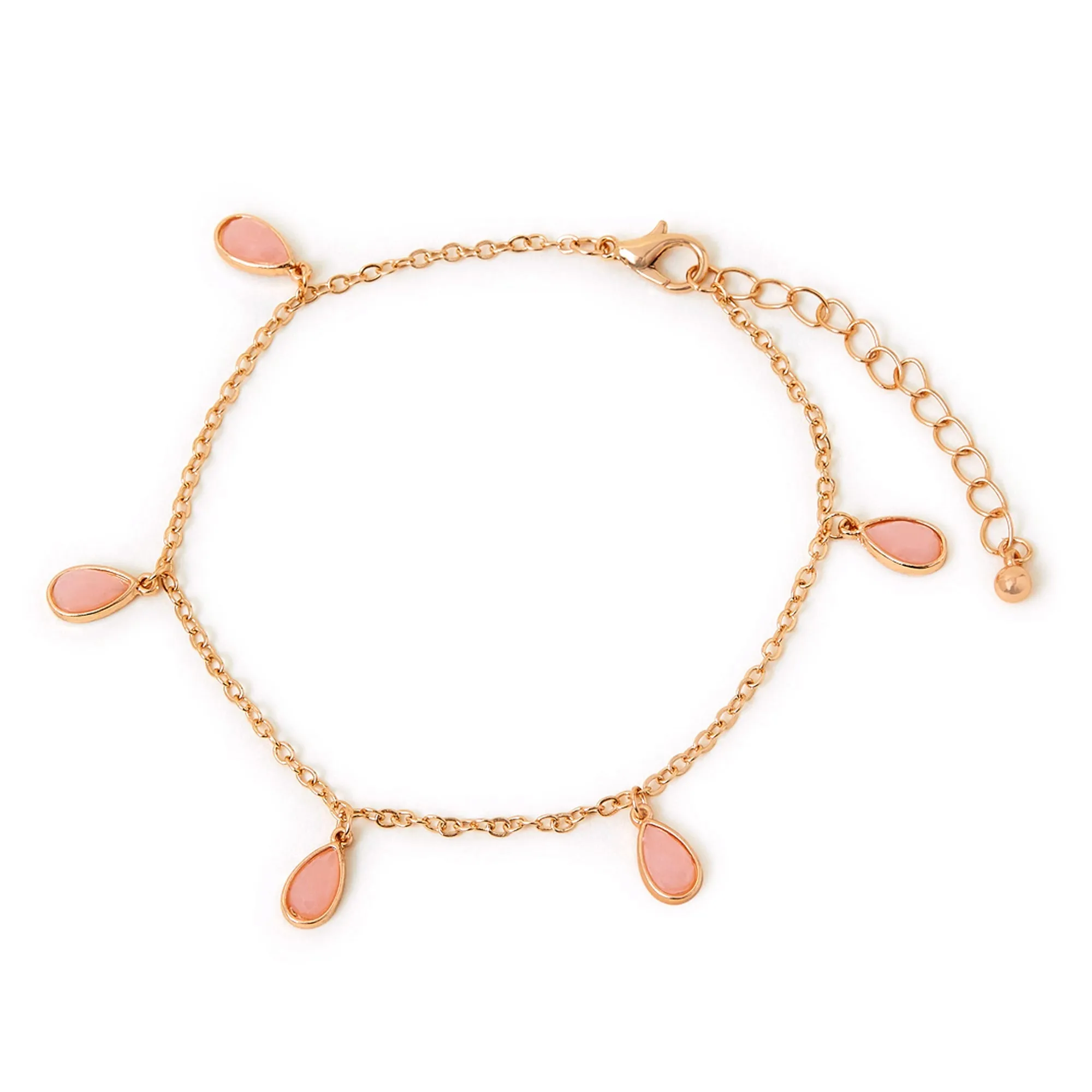 Accessorize London  Women's Stone Drop Anklet