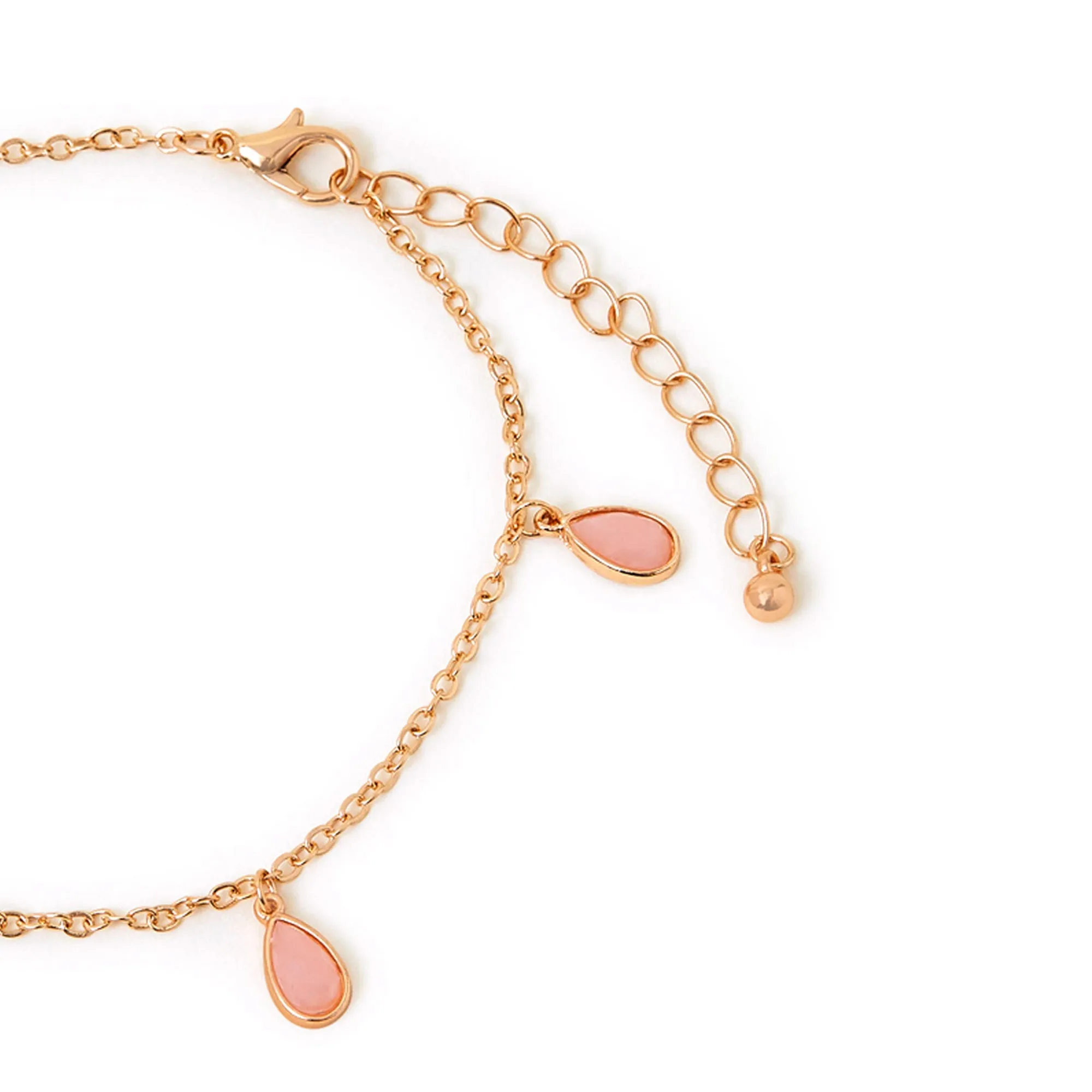 Accessorize London  Women's Stone Drop Anklet