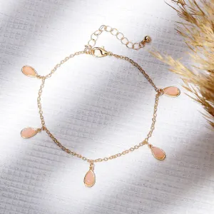 Accessorize London  Women's Stone Drop Anklet