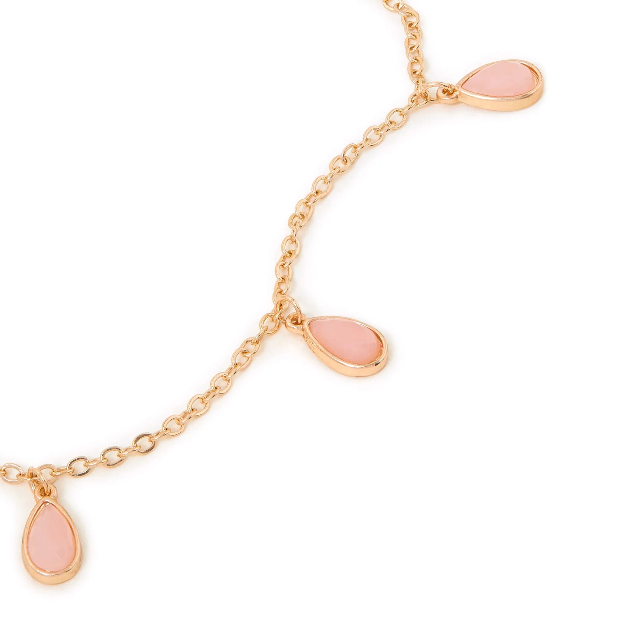 Accessorize London  Women's Stone Drop Anklet