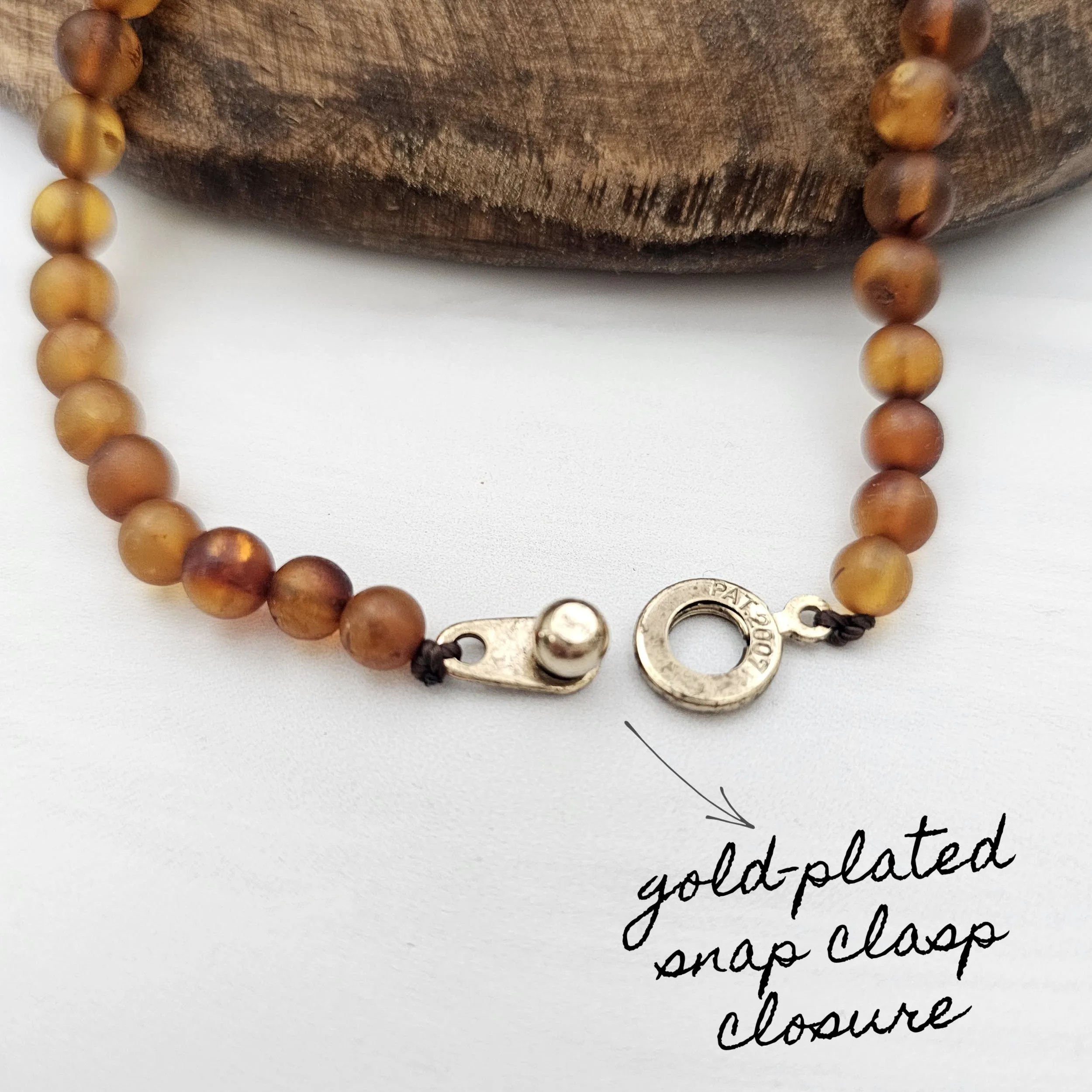 Adults | Raw Cognac Baltic Amber Aromatherapy Necklace