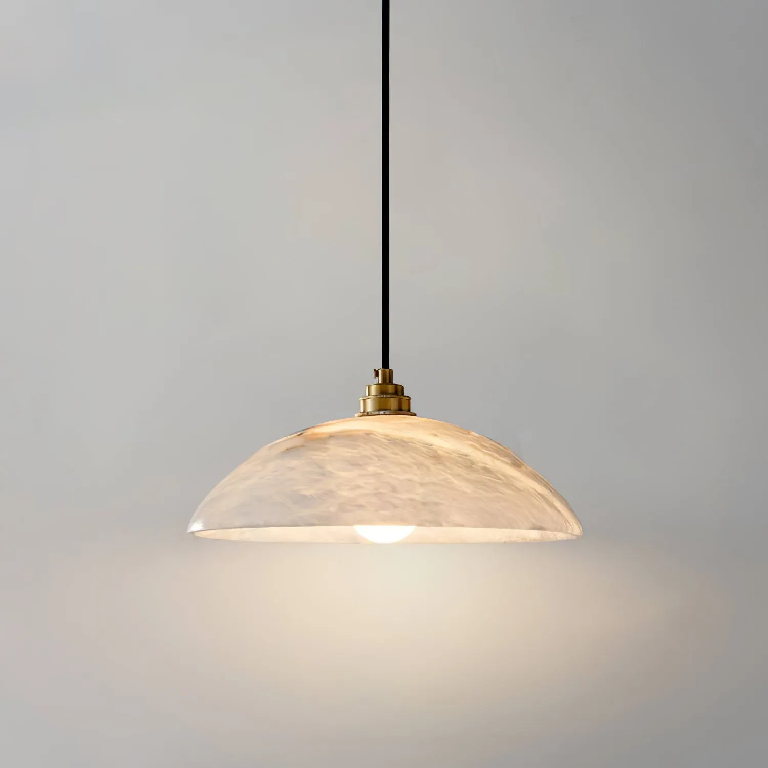 Alabaster Dome Pendant Lamp