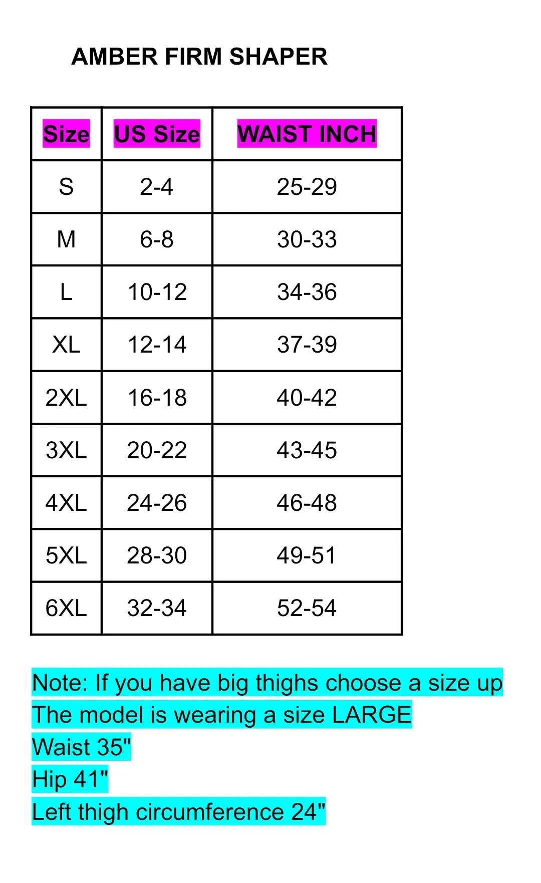 Amber Firm Shapewear