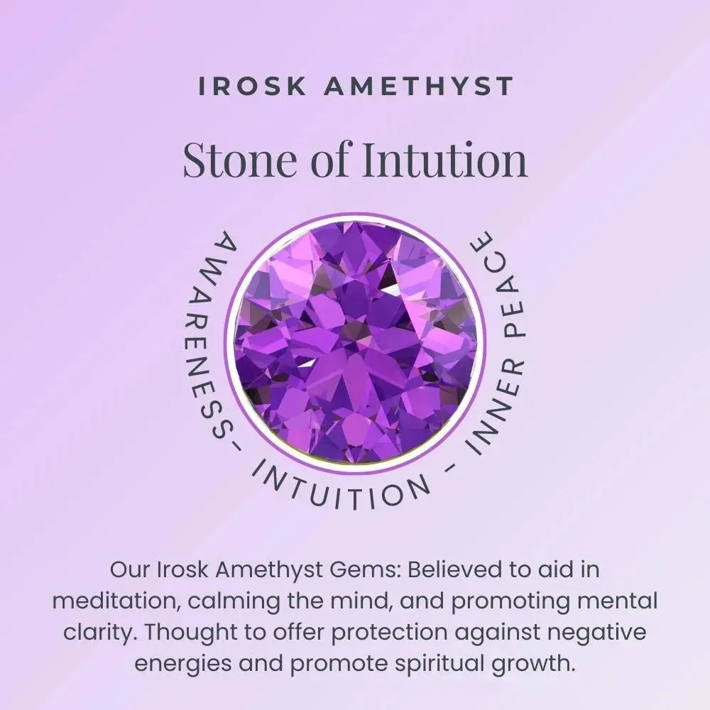 Amethyst Venus Earrings in Sterling Silver