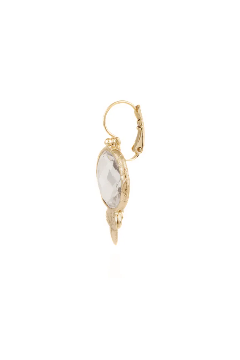 Aserti Earrings Gold in Crystal