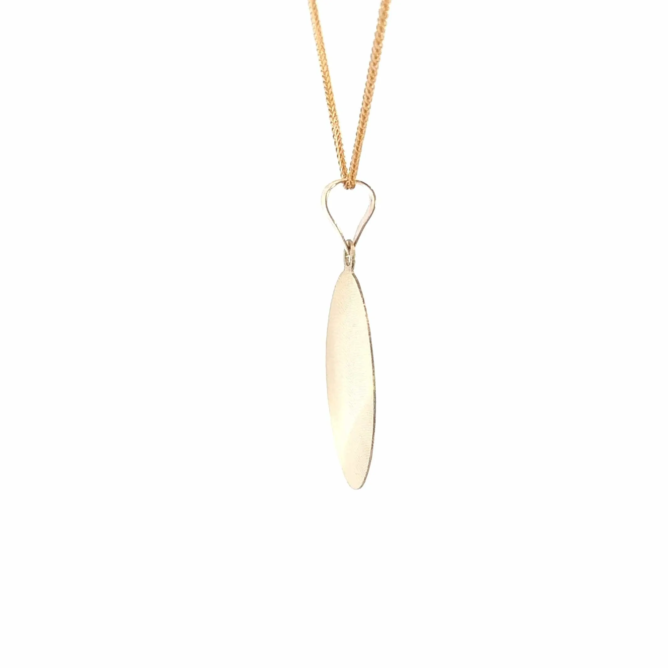 Baikalla 14k Yellow Gold Diamond Cut Lady Of Guadalupe Pendant Necklace
