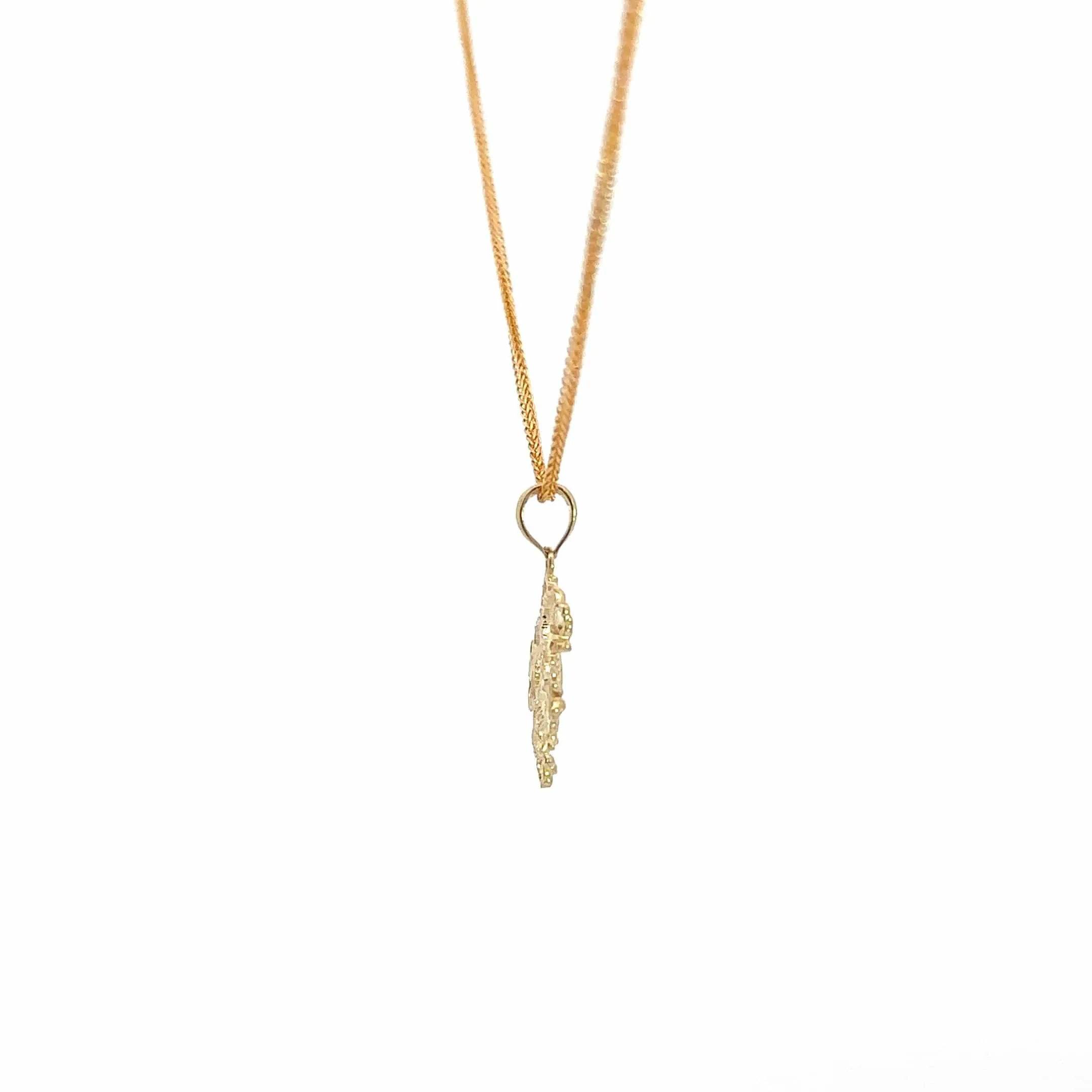 Baikalla 14k Yellow Gold Dragon Pendant Necklace