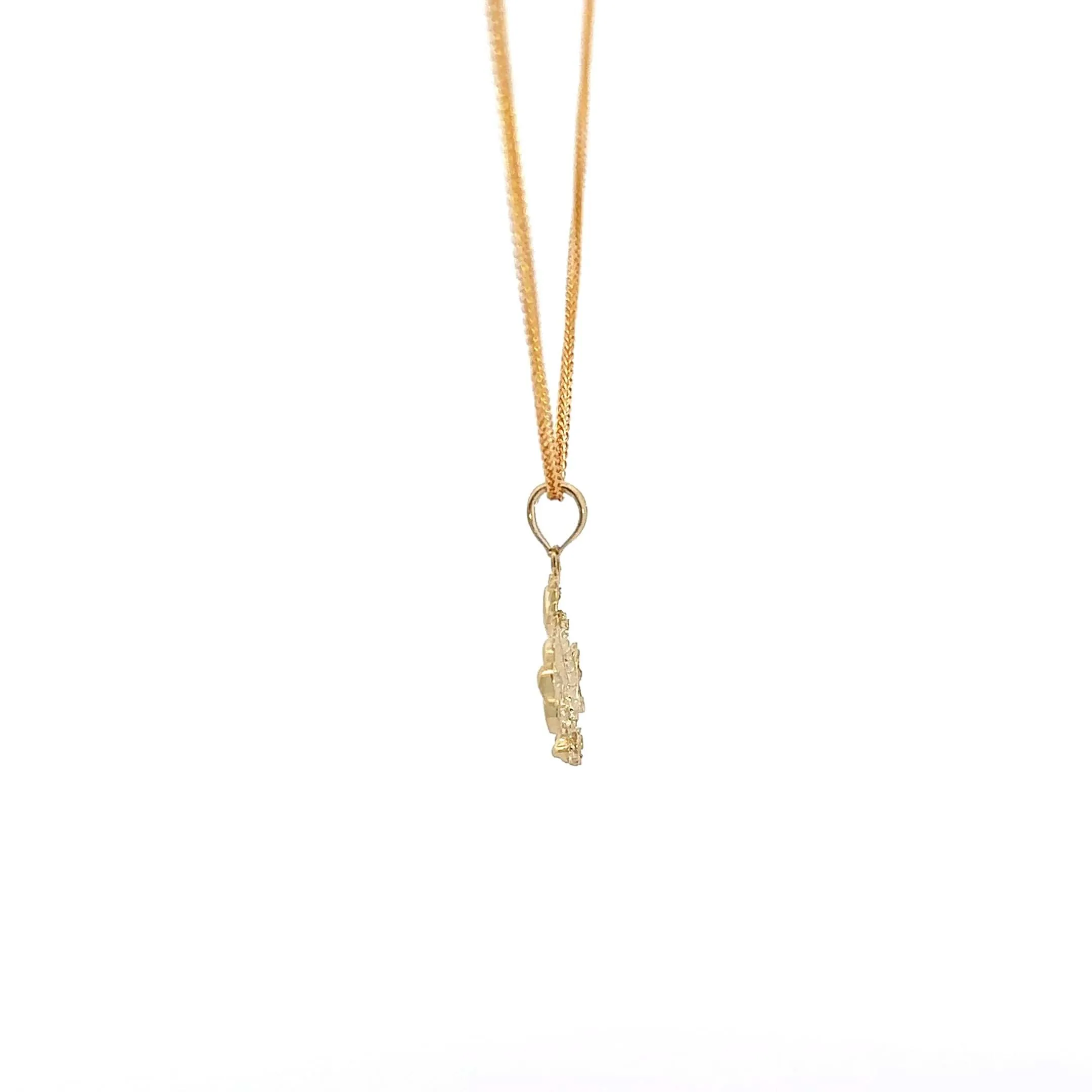 Baikalla 14k Yellow Gold Dragon Pendant Necklace