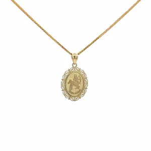 Baikalla 14k Yellow Gold Sagittarius Pendant Necklace