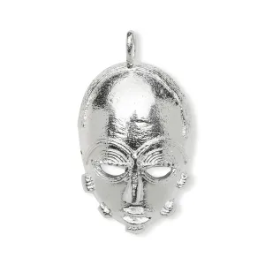 Better Jewelry Tribe African Mask .925 Sterling Silver Pendant (MADE IN USA) Better Jewelry Tribe African Mask .925 Sterling Silver Pendant (MADE IN USA)