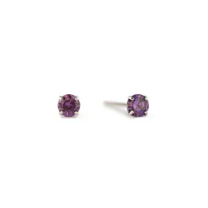 Birthstone Tiny Studs Alexandrite