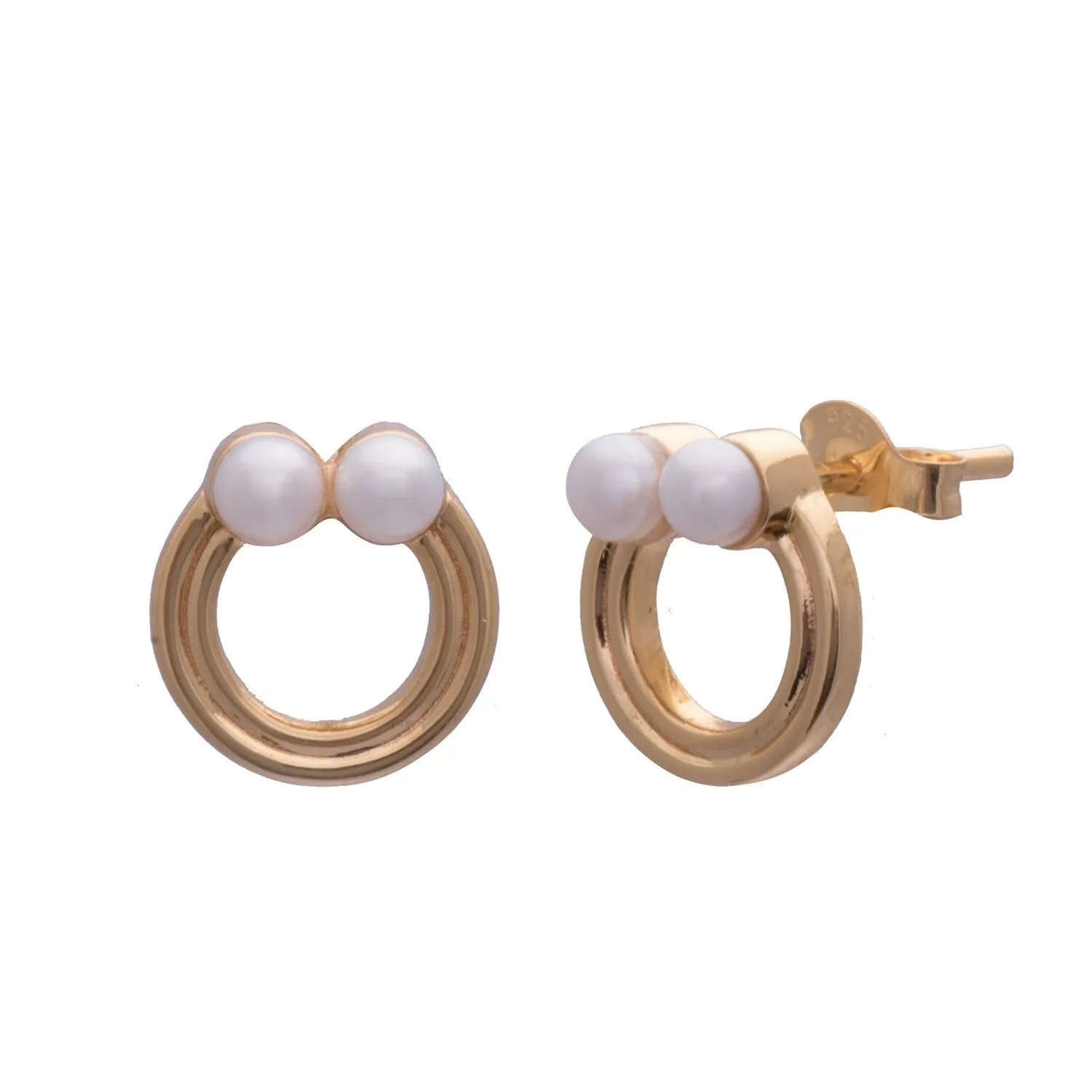 Calla Studs - Gold & Silver