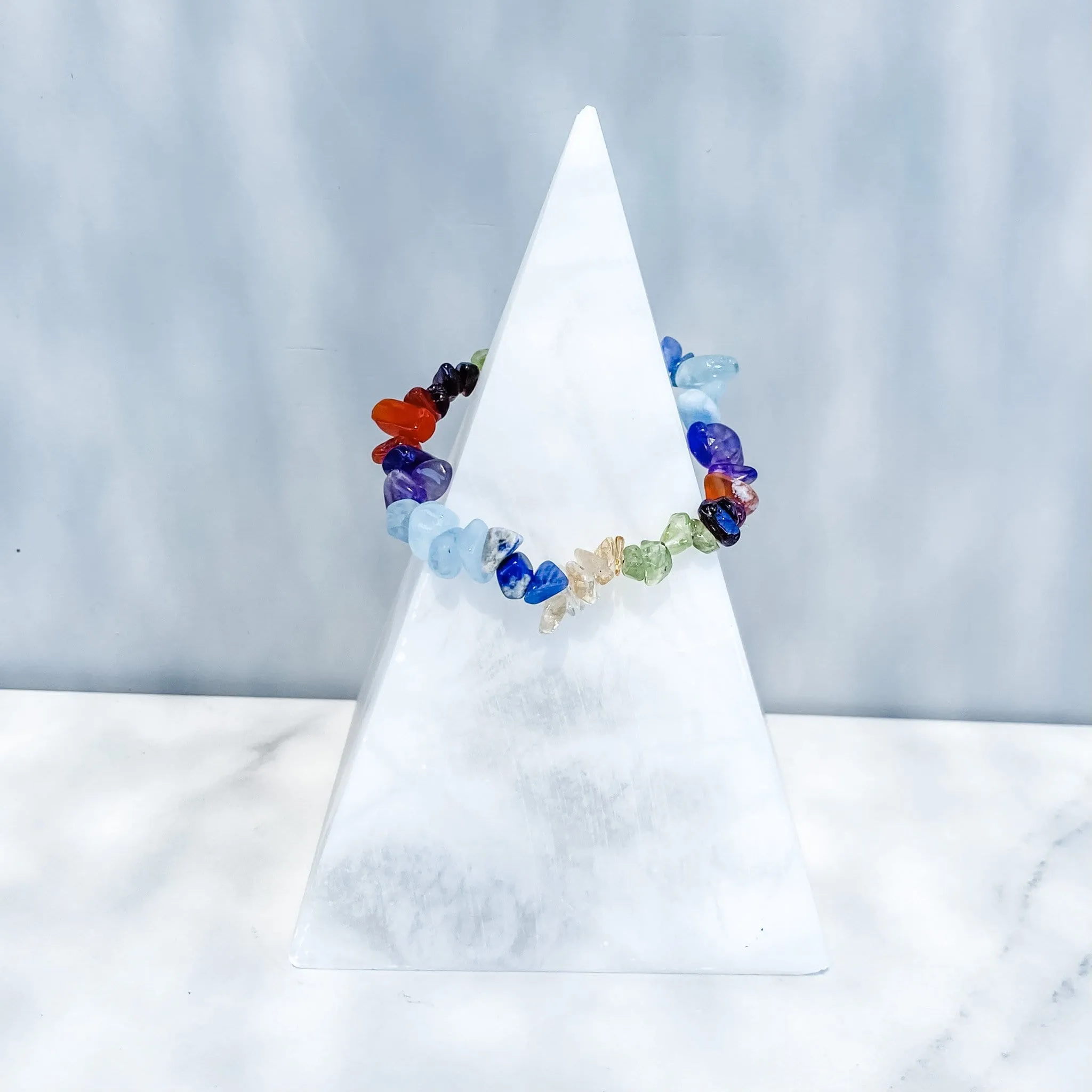 Chakra Crystal Chip Stretch Bracelet