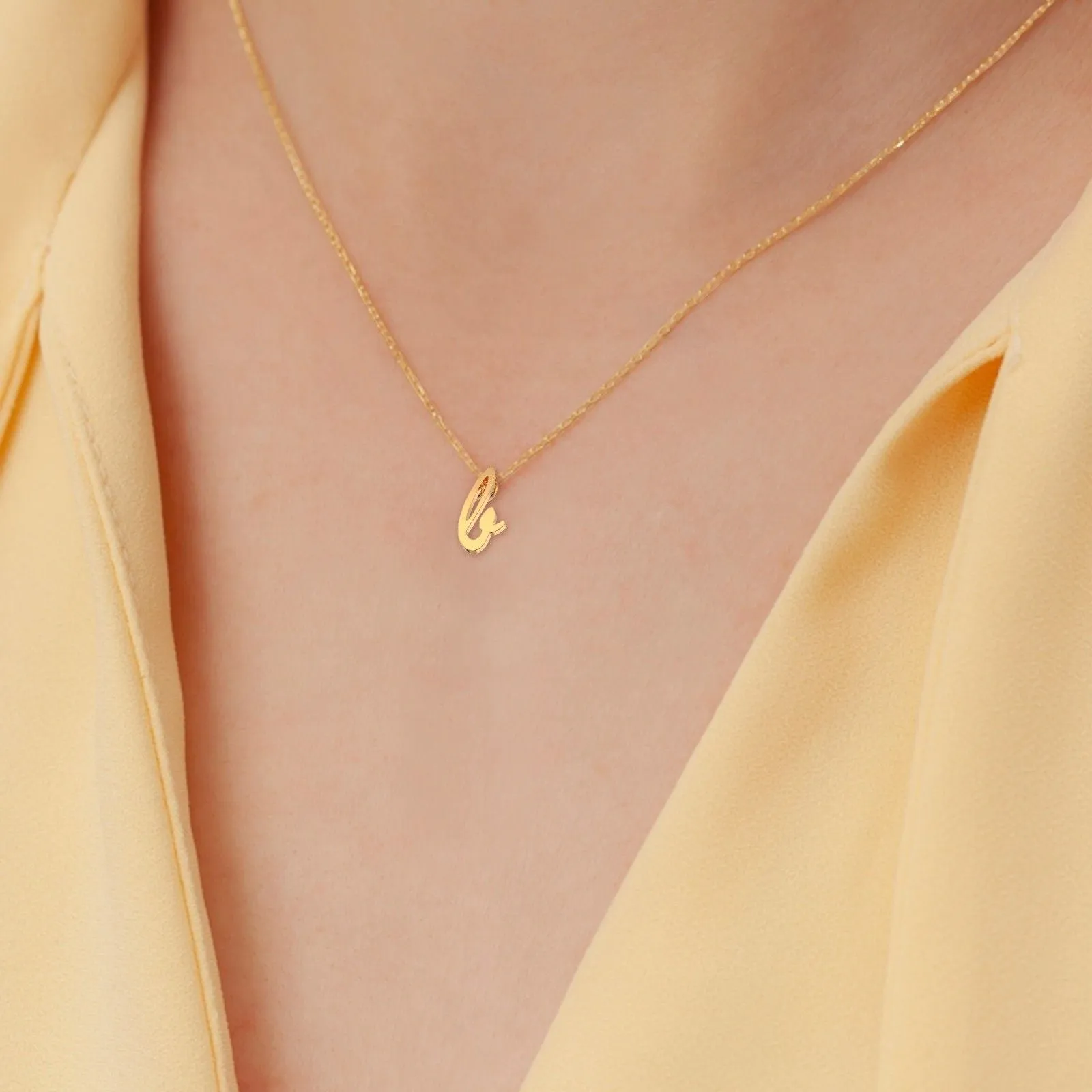 Charming Cursive letter Necklace