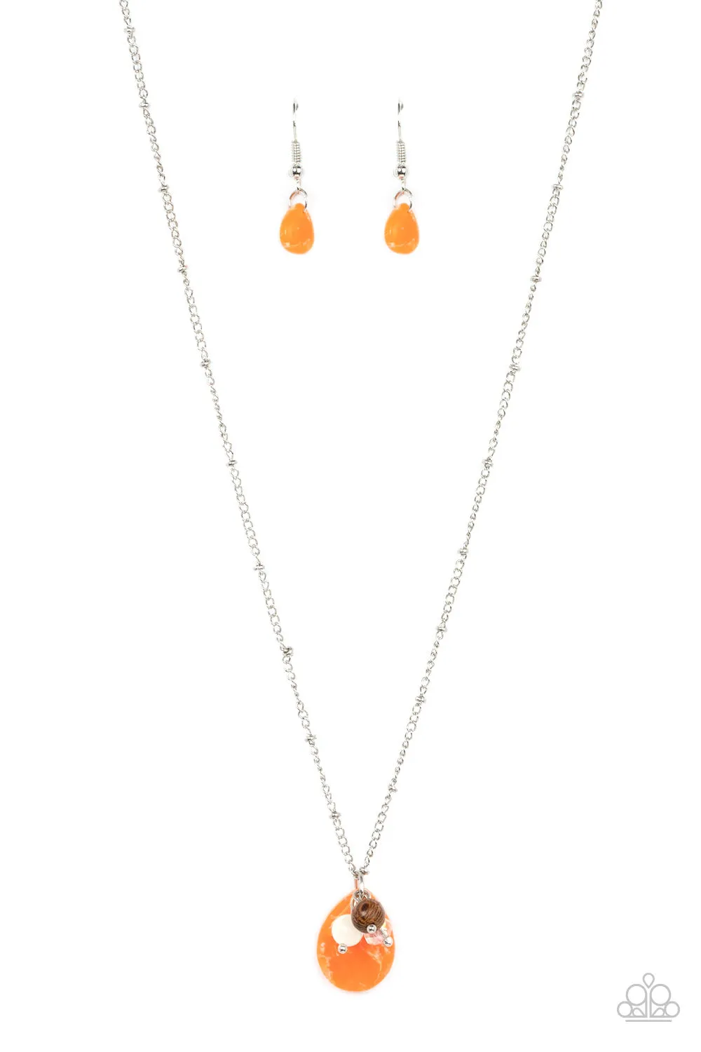 Cherokee Canyon - Orange Necklace - Paparazzi Accessories