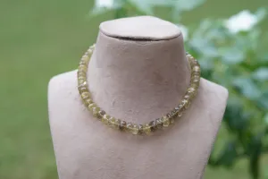 Citrine Beads Necklace (4-6119)(F)