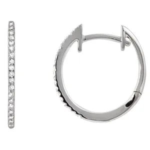 Diamond Hoop Earrings