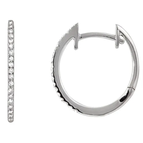 Diamond Hoop Earrings