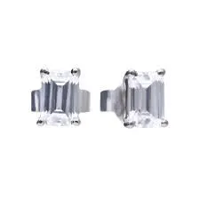 Diamonfire Emerald Cut Stud Earrings E5782