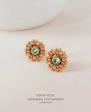 EDEN   ELIE Andromeda Stud Earrings - carnelian