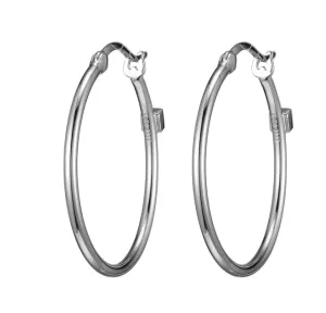 ELLE Sterling Silver Hoop Earrings 30mm (SI5134)