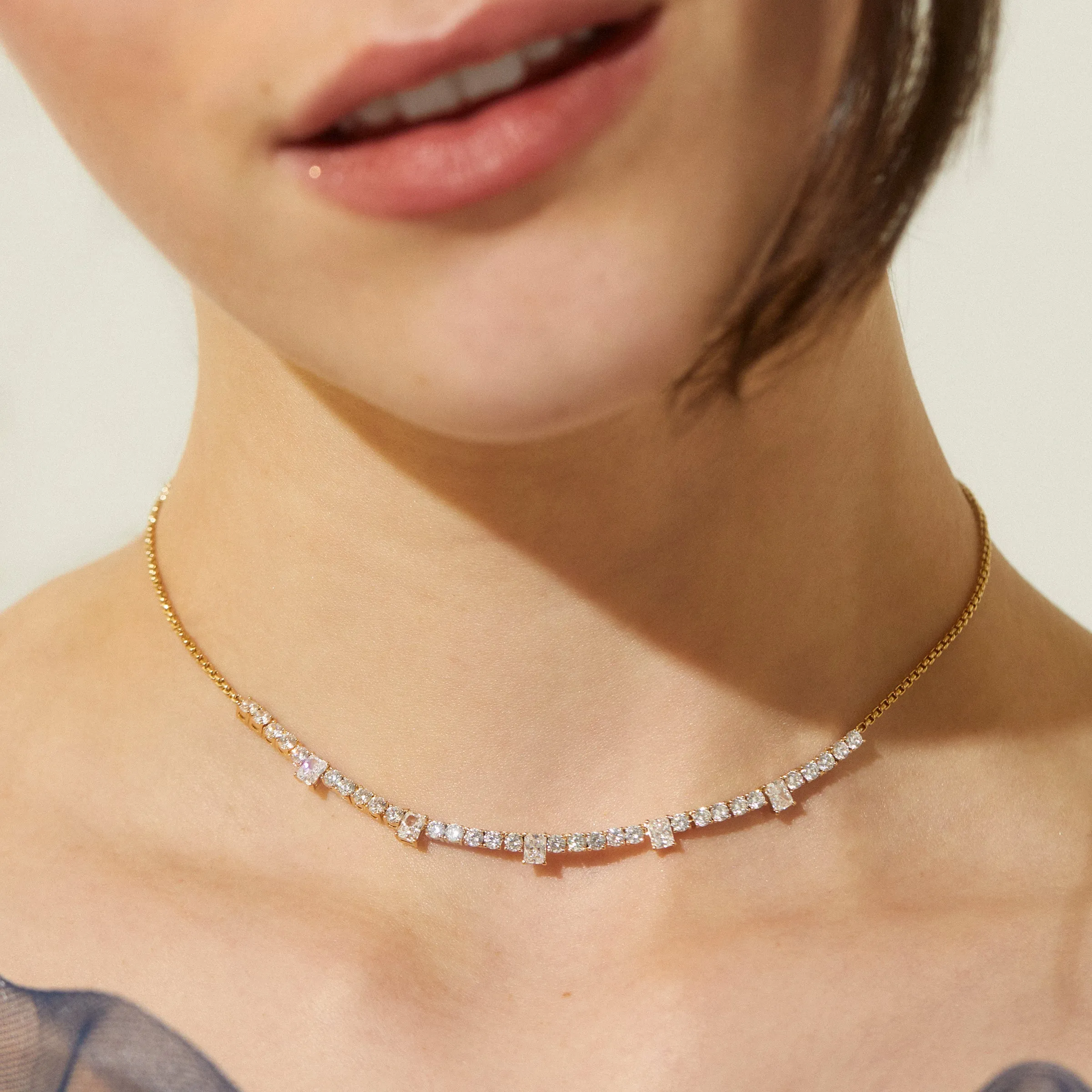 EMERALD ISLE CZ FRONTAL NECKLACE