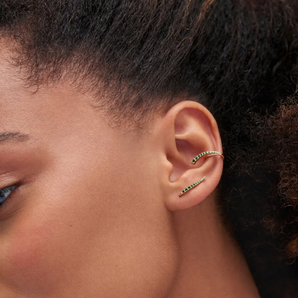 Emerald Ocean Tide Earring