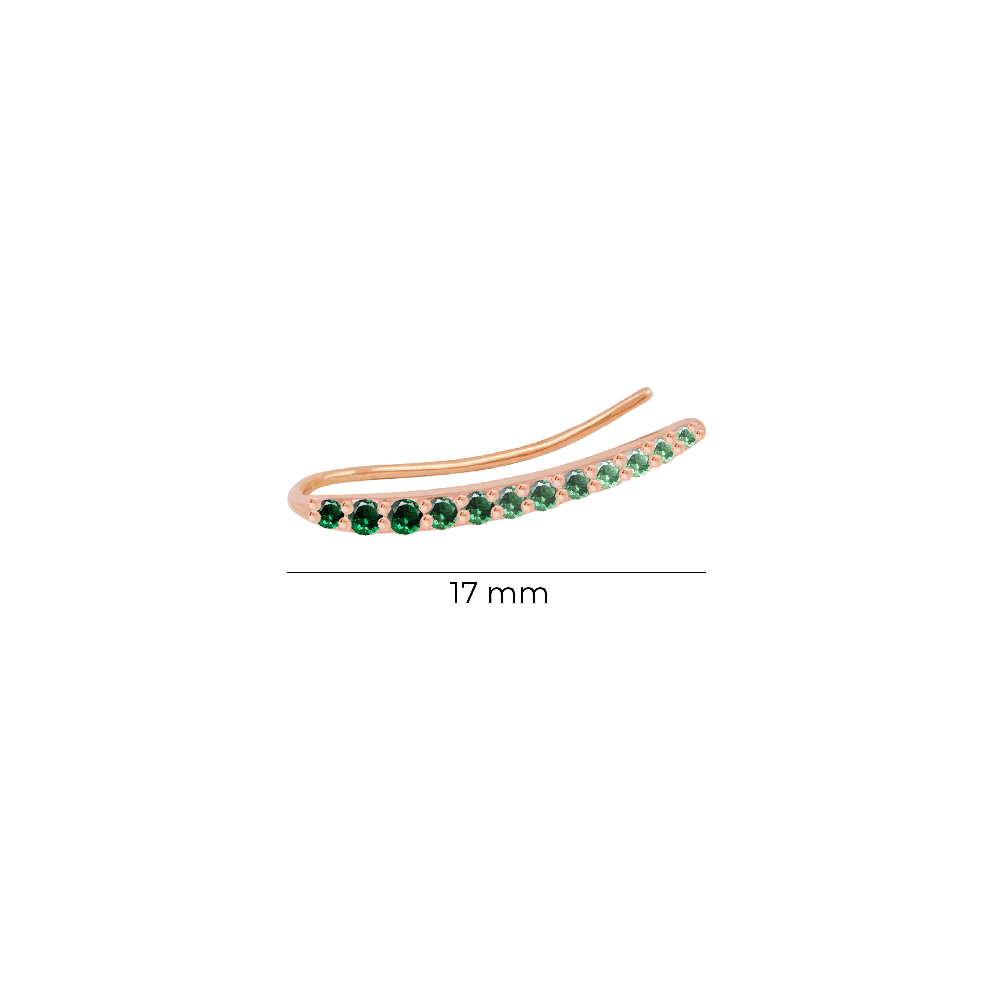 Emerald Ocean Tide Earring