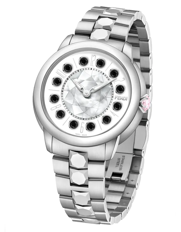 Fendi IShine - Watch with rotating gemstones on the dial - F121034500T01 - 769756