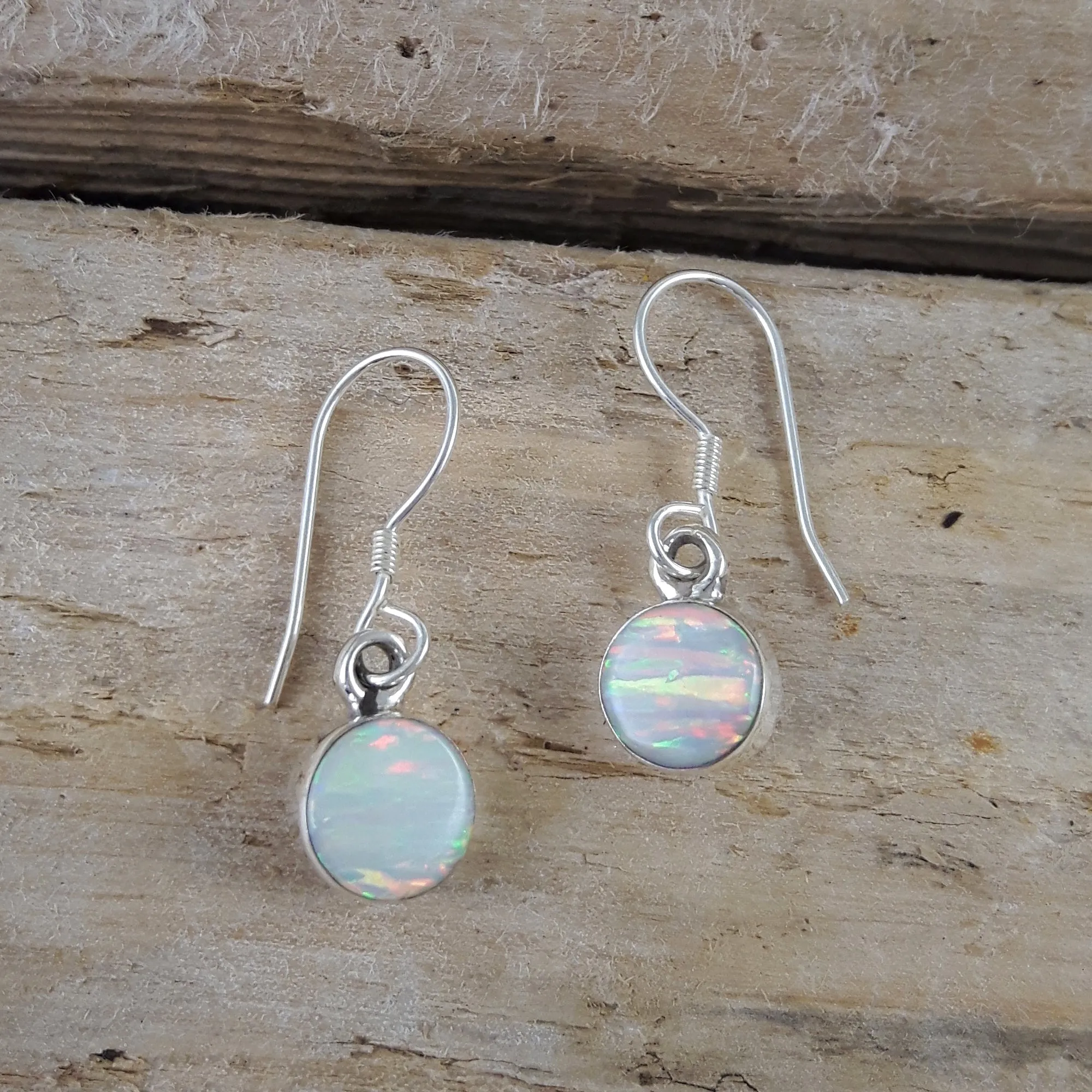 Flinder White Dotty Drop Earrings