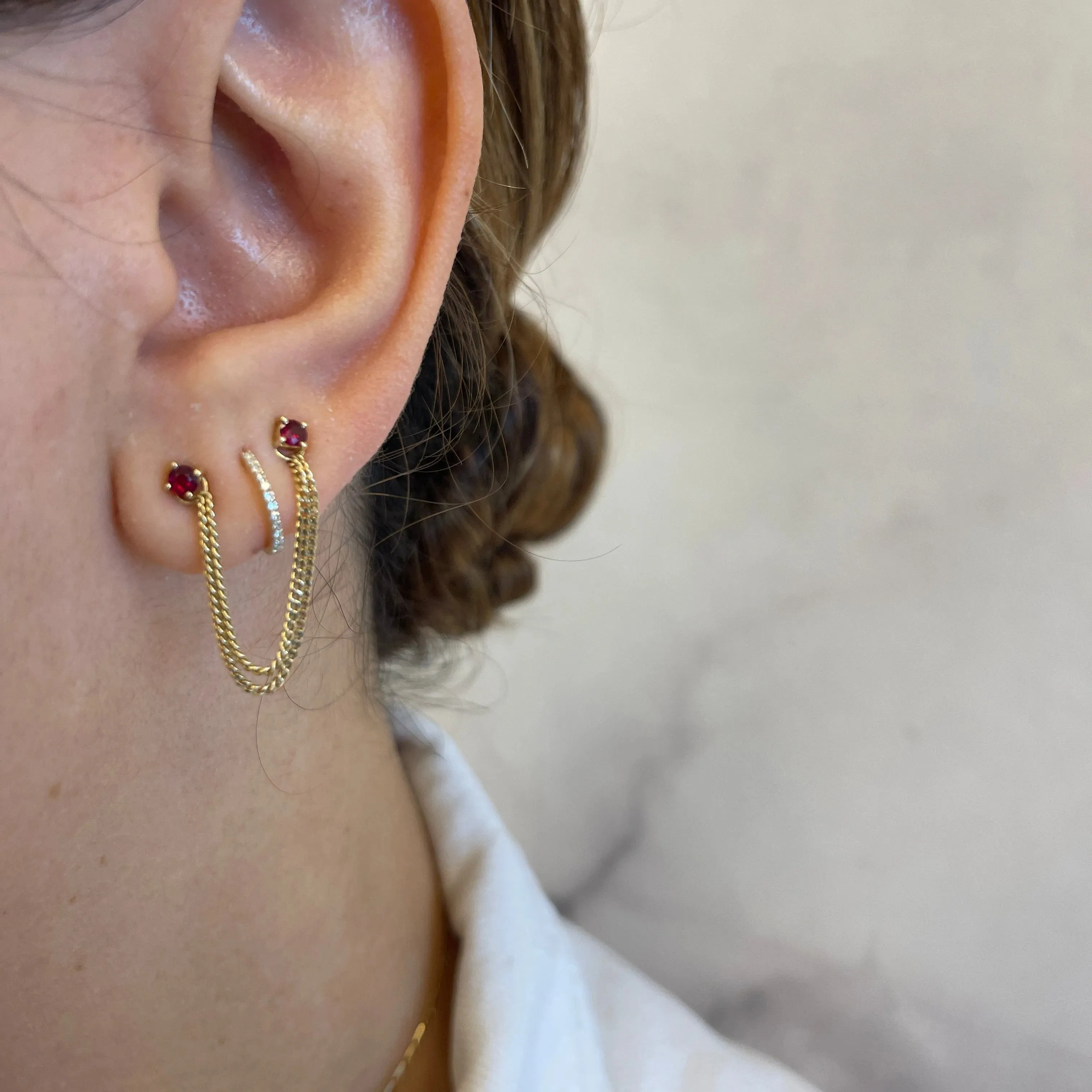Gemstone Stud Earrings