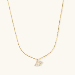 Golden Opal Evil Eye Necklace