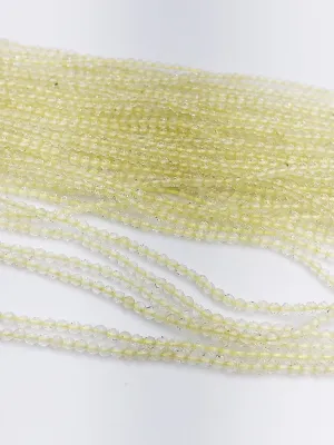 HALF OFF SALE - Lemon Quartz Gemstone Beads, Full Strand, Semi Precious Gemstone, 13"