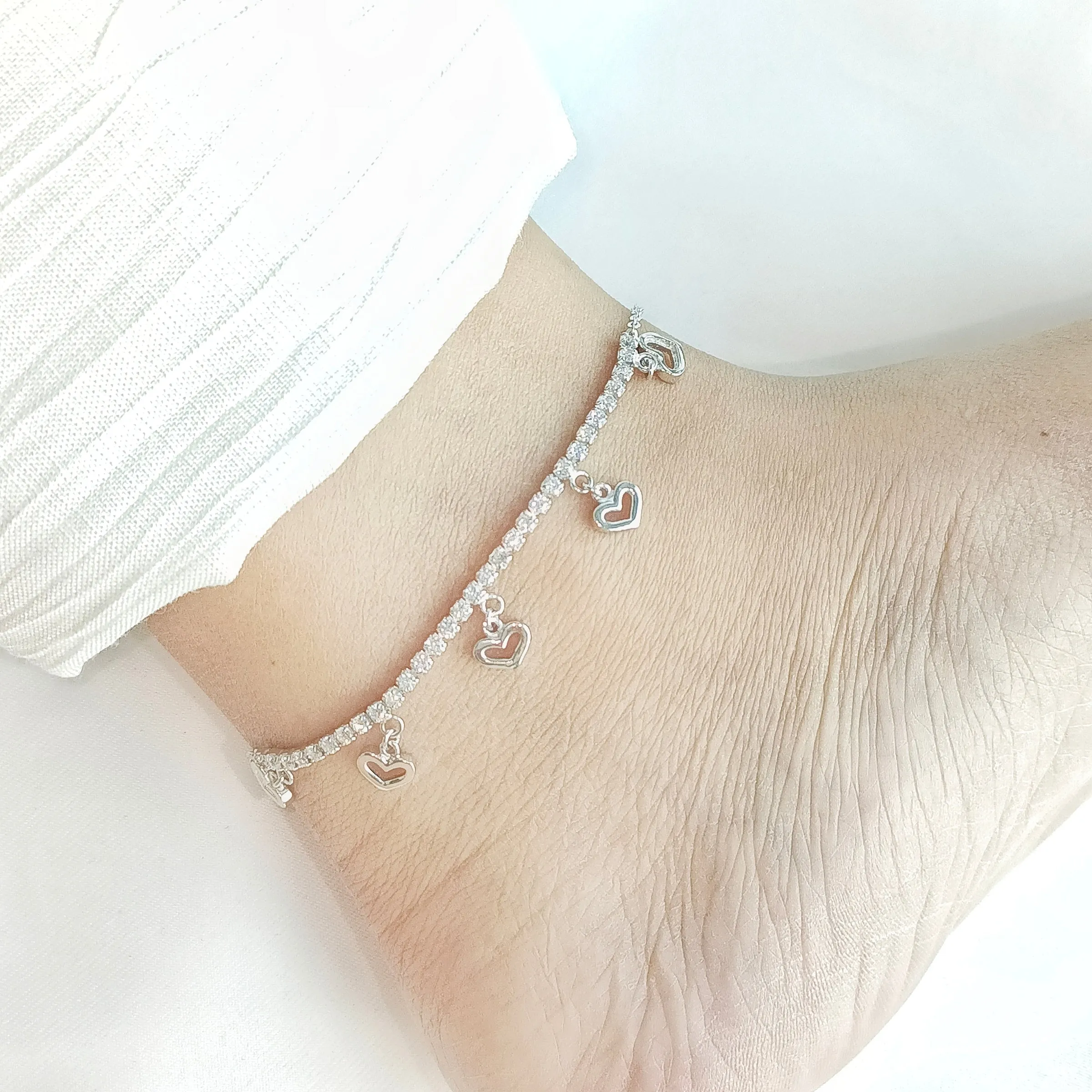 Hearts & Diamonds Anklet