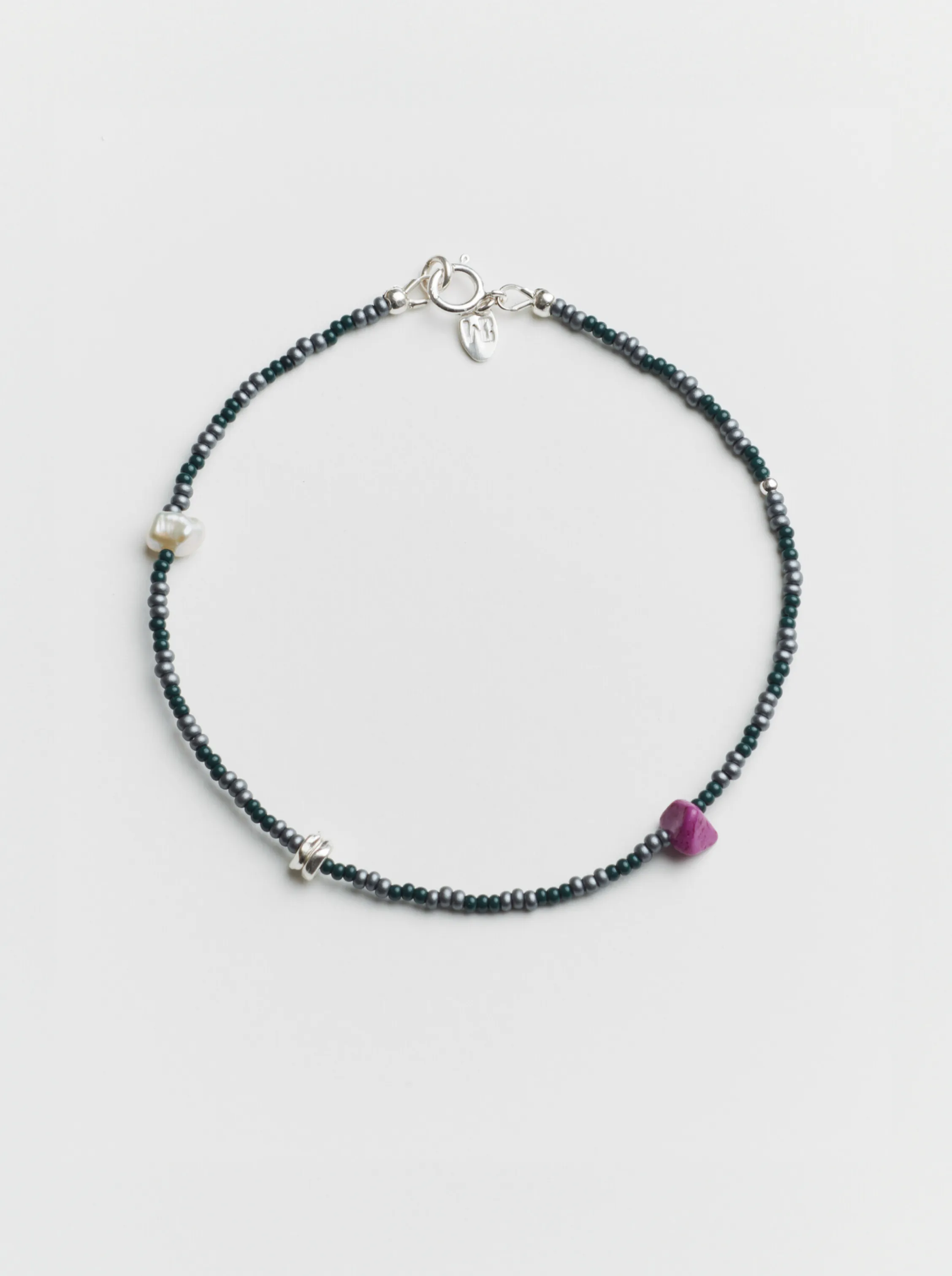 June Anklet in Green