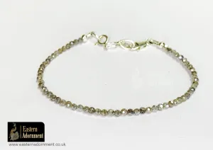 Labradorite Micro Cut Bead Bracelet