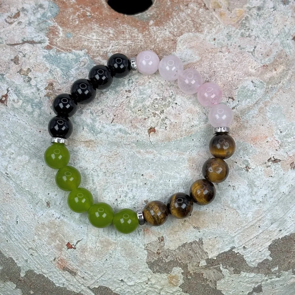 Leo Zodiac Sign Crystal Bracelet Genuine Gemstones Crystals Chakra, Leo Bracelet, Zodiac Leo Crystal, Leo gemstone, Leo Crystal Bracelet