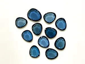 London Blue Topaz Faceted Slices