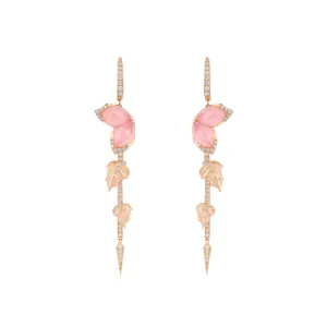 Love Me Love Me Not Crystal Haze Long Detachable Earrings