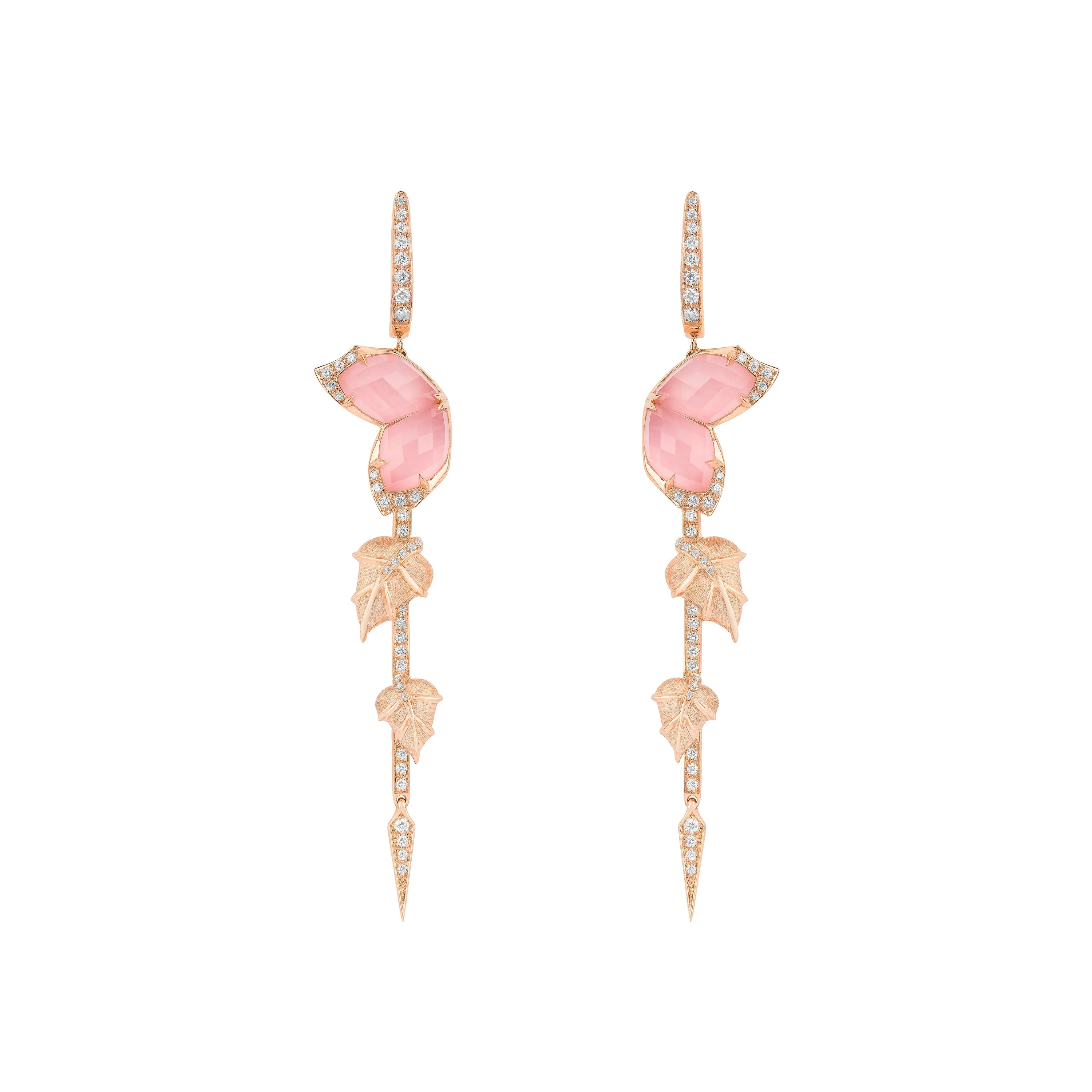 Love Me Love Me Not Crystal Haze Long Detachable Earrings