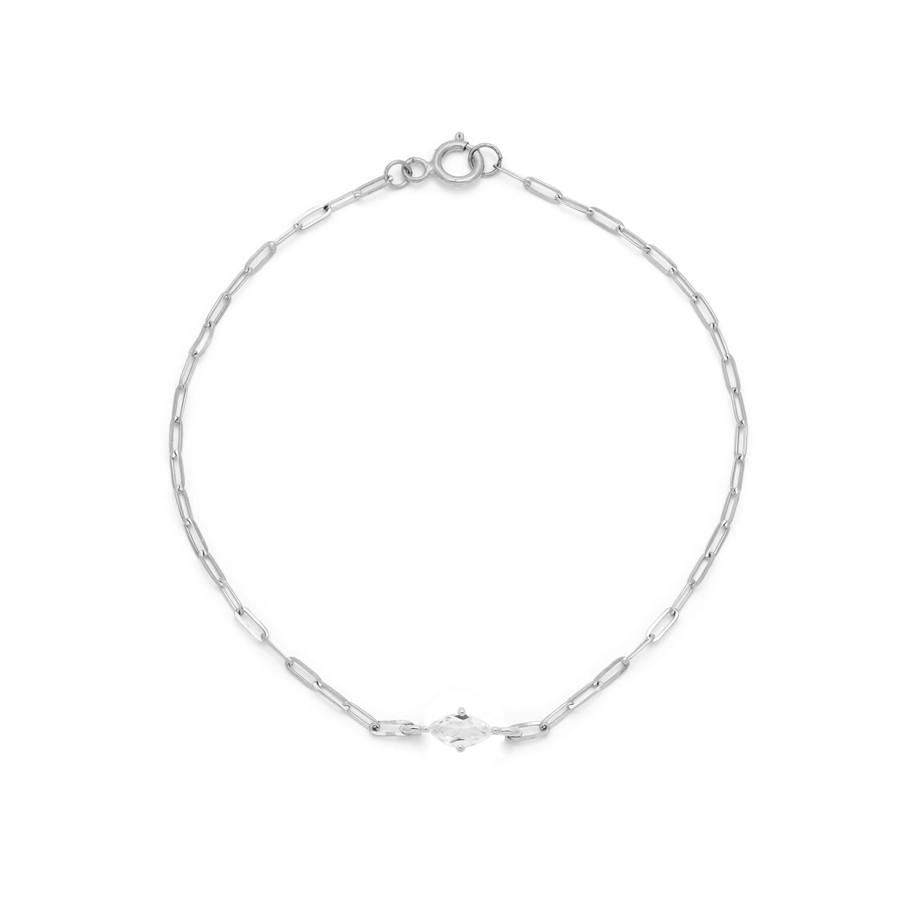Marquise Bracelet | White Topaz & Silver