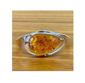 MILENA Cognac Amber Bangle Luxury Designed
