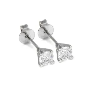 Mini Classic Claw Set Earrings - Sterling Silver