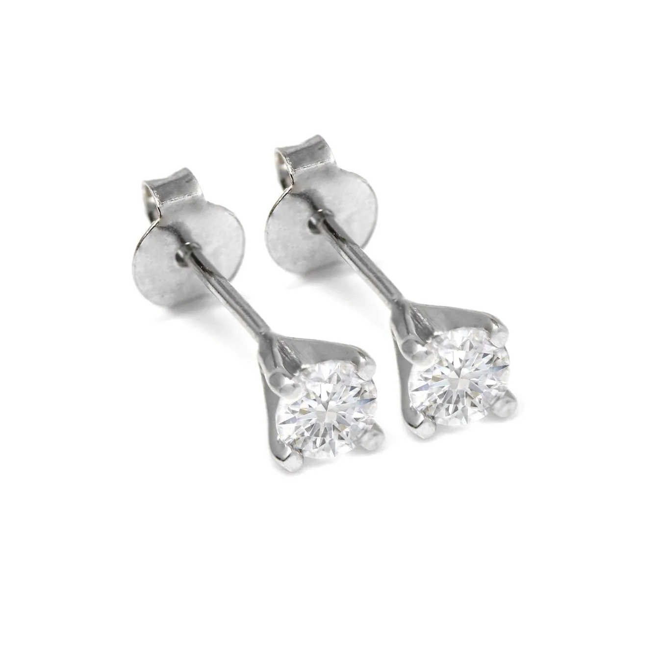 Mini Classic Claw Set Earrings - Sterling Silver