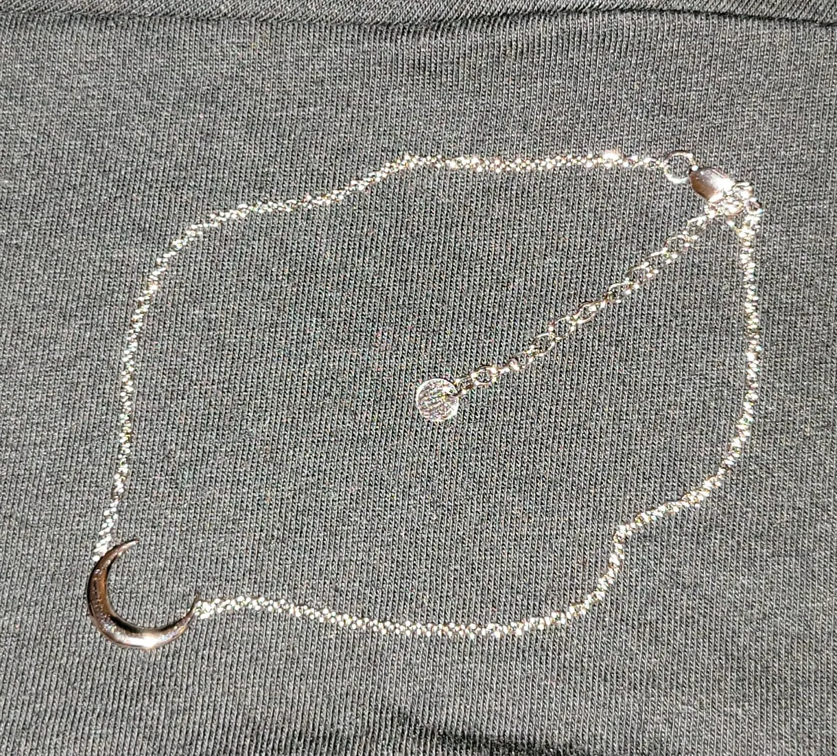 Moon Sterling Silver Anklet