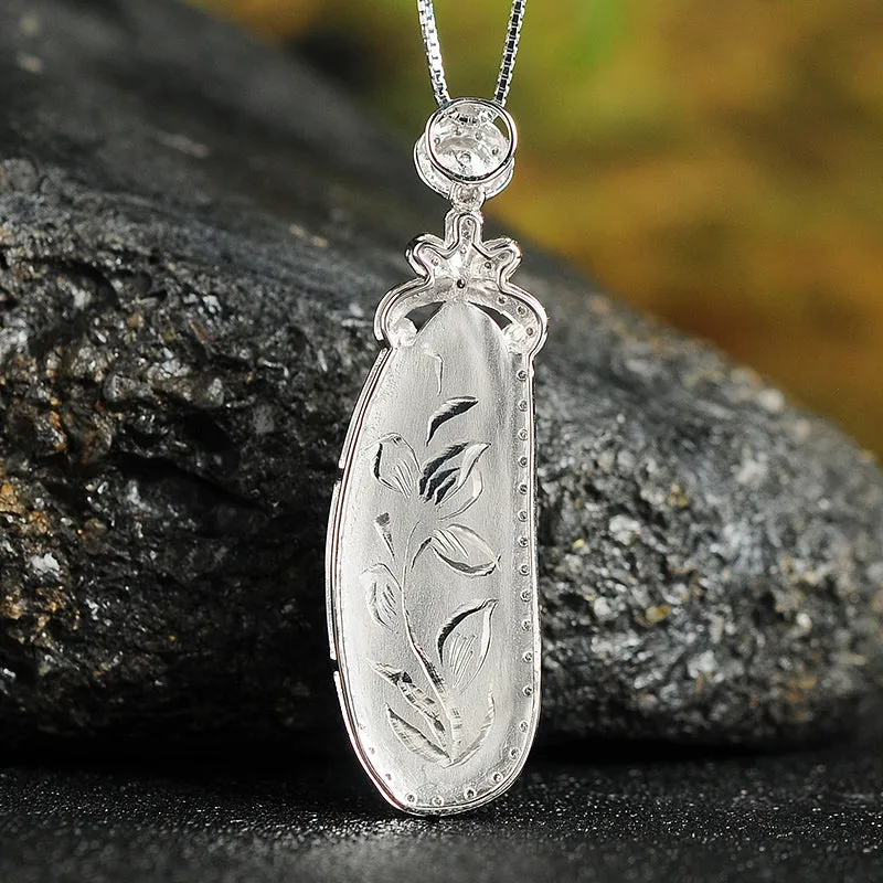 Natural Jade Pendant Jadeite Gold Pendant PT65