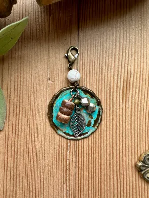 Naughty Naturals Turquoise Disk Pendant